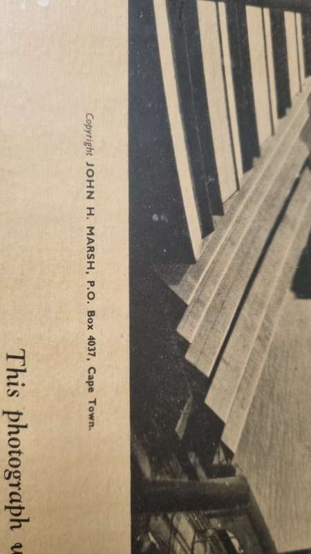 Table Bay Harbour Showing the Largest Troopship Convoy Ever to Visit the Southern Hemisphere. 1941.