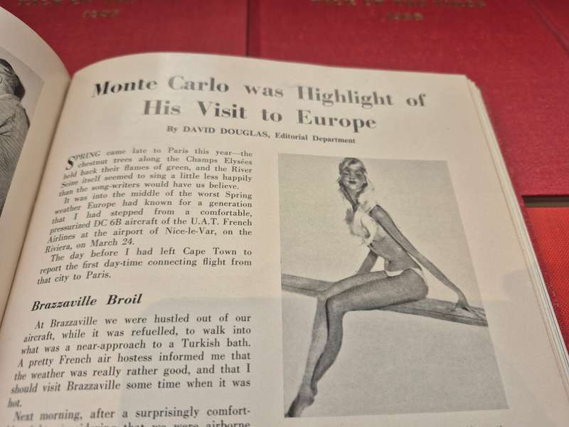 Talk of the Times. 1956 to 1962. In house magazine of the Cape Times. Run of 7 red cloth hardbacks!!