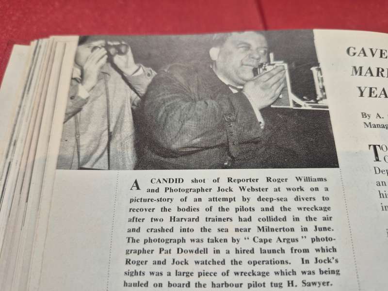 Talk of the Times. 1956 to 1962. In house magazine of the Cape Times. Run of 7 red cloth hardbacks!!