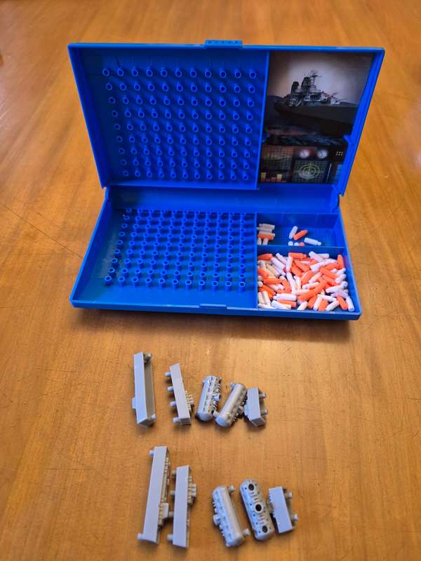 Vintage mini battleships set