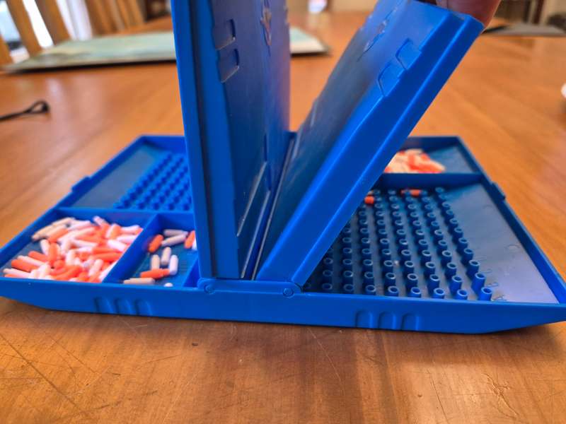 Vintage mini battleships set