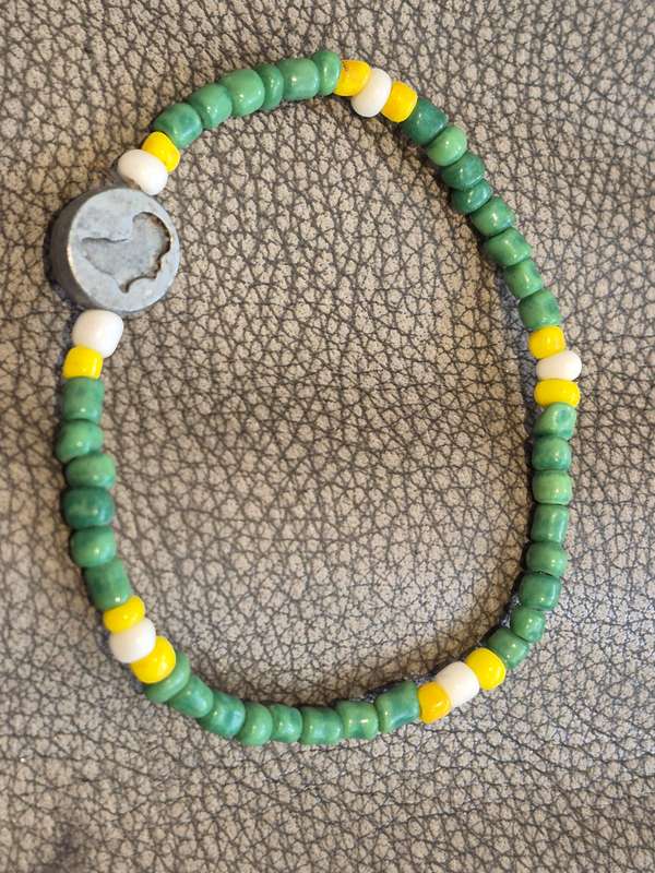 Official Springbok Rugby Bracelet. NO LONGER BEING MADE. COLLECTIBLE.