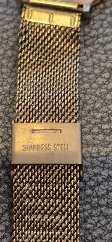 Skone Camden Ladies Watch. 7435L. Rose Gold and White . All Stainless Steel.  Water Resistant. Works