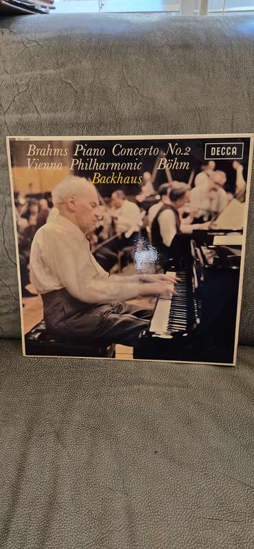 Wilhelm Backhaus Brahms Piano Concerto No. 2 on Decca SXL6322 LP Wide Band 2nd Ed. English Press
