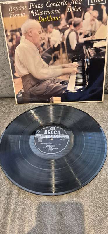 Wilhelm Backhaus Brahms Piano Concerto No. 2 on Decca SXL6322 LP Wide Band 2nd Ed. English Press