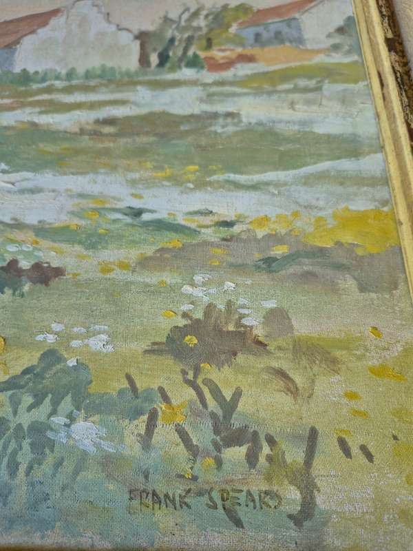 Frank Spears . Original Oil Painting of Spring at Lynedoch ( Stellenbosch ). In original frame.