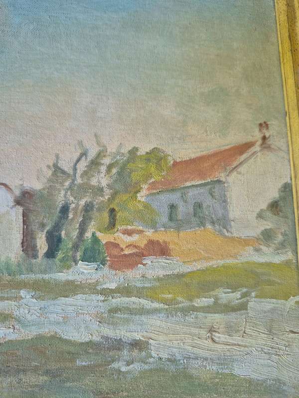 Frank Spears . Original Oil Painting of Spring at Lynedoch ( Stellenbosch ). In original frame.