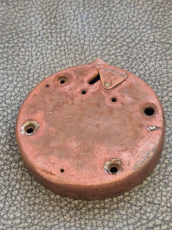 Swiss Solid Brass Clock Case Marked L. Sandoz-Vuille Swiss  For Part. 1908-1928.