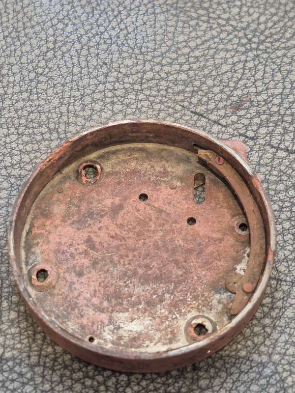 Swiss Solid Brass Clock Case Marked L. Sandoz-Vuille Swiss  For Part. 1908-1928.