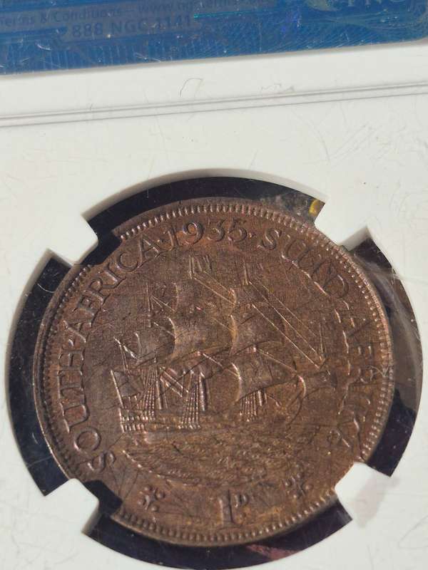 1935 Penny 1d MS 62 BN UNCIRCULATED MINT STATE!!!!! BARGAIN!