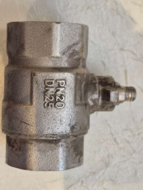 Ball Valve Bretten DR  PN 20 DN 25 Diameter 25mm.  Chrome Ball. All Metal. Apertures 30  mm.