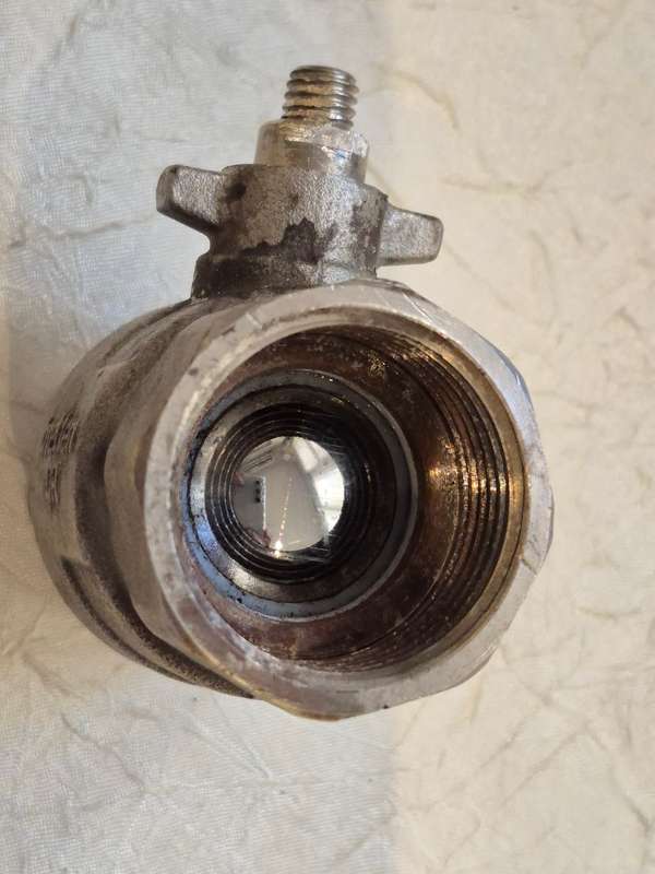 Ball Valve Bretten DR  PN 20 DN 25 Diameter 25mm.  Chrome Ball. All Metal. Apertures 30  mm.