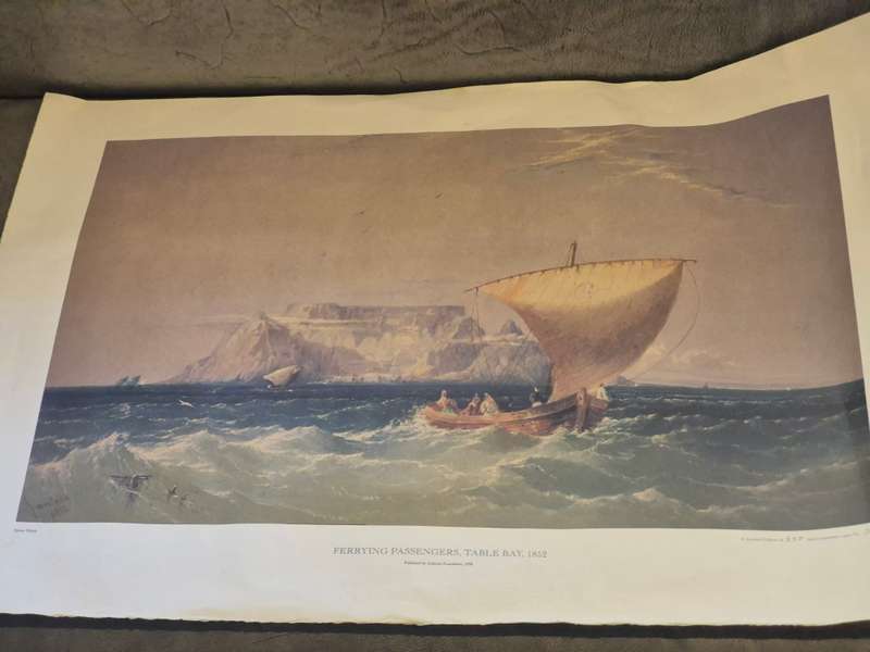 James Webb. Ferrying Passengers, Table Bay, 1852.  NUMBERED 9 OF LIMITED EDITION OF 250