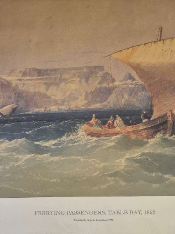 James Webb. Ferrying Passengers, Table Bay, 1852.  NUMBERED 9 OF LIMITED EDITION OF 250