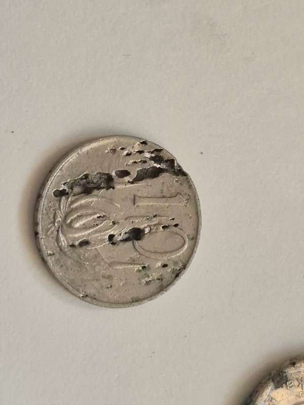 Highly Corroded South African Coins x 55.  Some Green. As found on beaches.