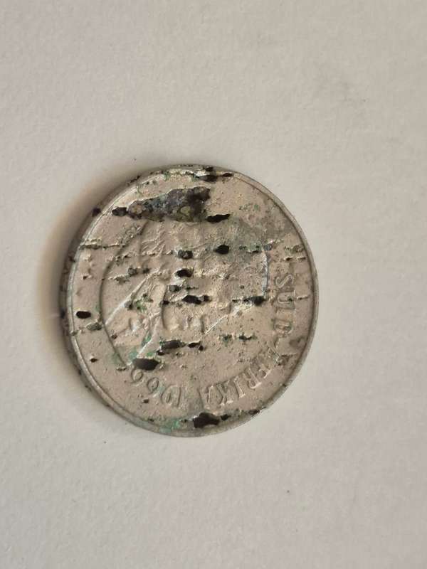 Highly Corroded South African Coins x 55.  Some Green. As found on beaches.