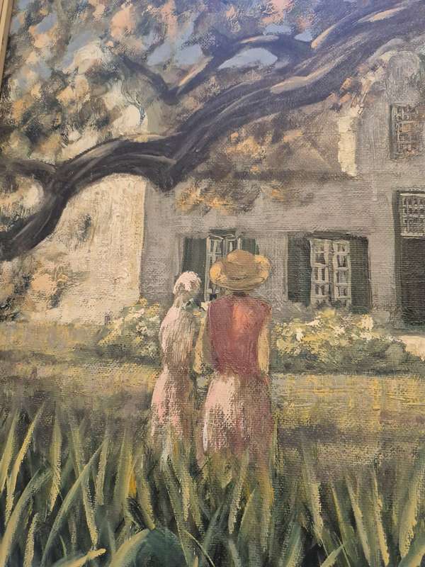 Lambert Kriedemann (1951-) Cape Dutch House. Original Oil Painting, Framed.