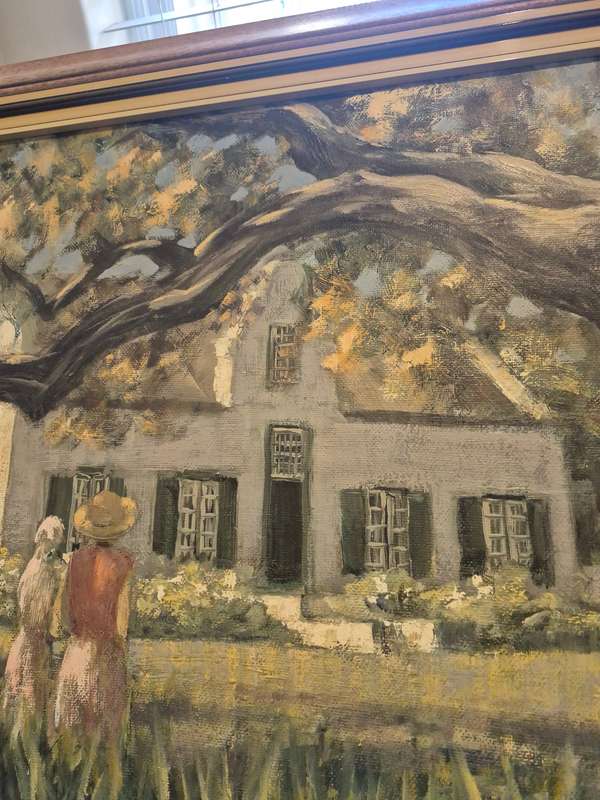 Lambert Kriedemann (1951-) Cape Dutch House. Original Oil Painting, Framed.