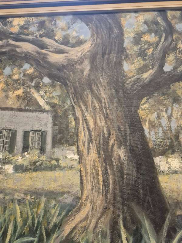 Lambert Kriedemann (1951-) Cape Dutch House. Original Oil Painting, Framed.