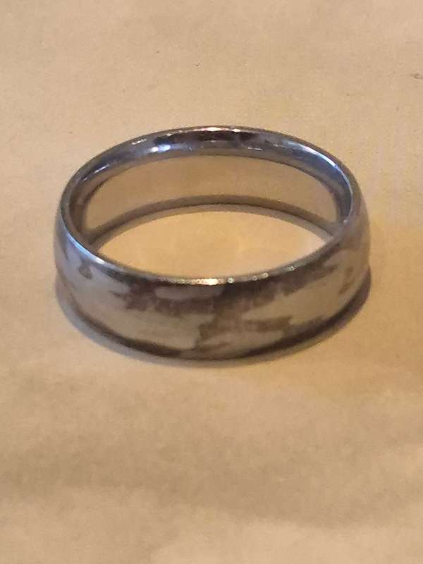 Camo Man Ring LIAM engraved personalized COMFORT FIT. CAmouflage.