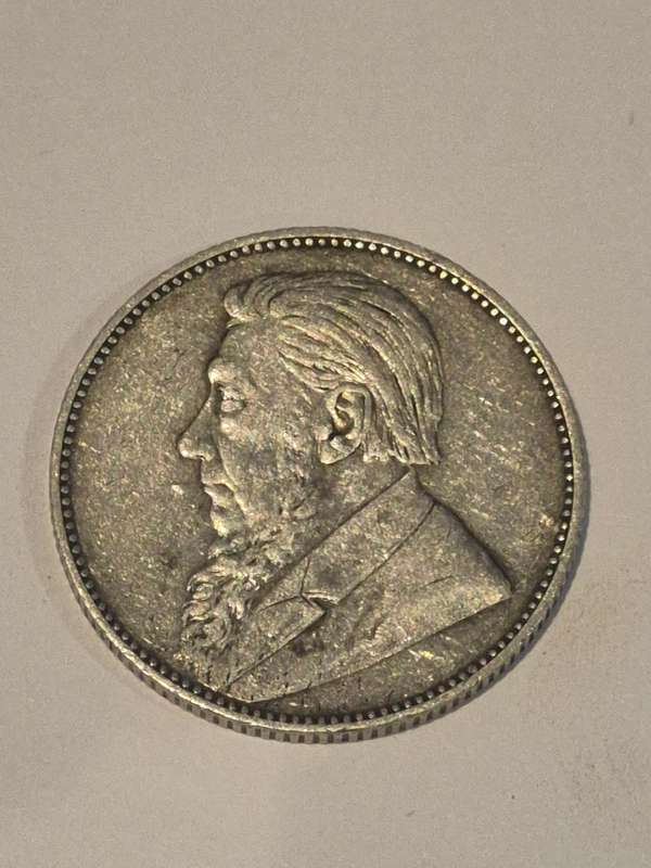 1897 1 Shilling Zuid Afrikaanse Republiek. Kruger. EF !