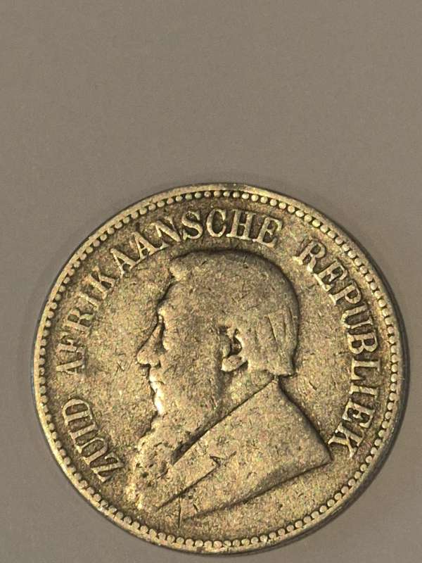 1896 2 1/2 shillings Halfkroon Zuid Afrikaansche Republiek
