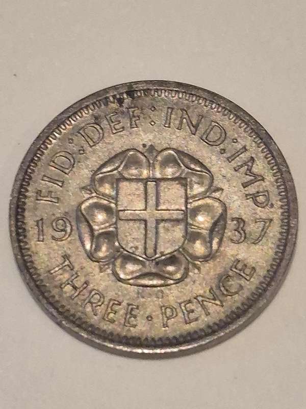 1937  3 Pence Threepence  Silver SPECIMEN COIN!