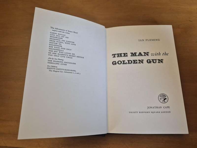 The Man with the Golden Gun by Ian Fleming.  1965 2nd impression of the 1st Edition! Hardback + dj