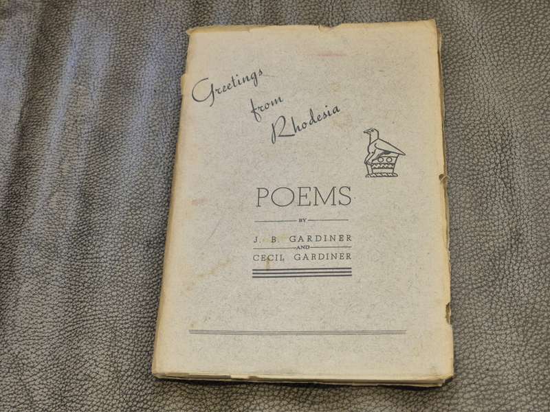 Greetings from Rhodesia. Poems. Gardiner, J.B. and Cecil Gardiner.
