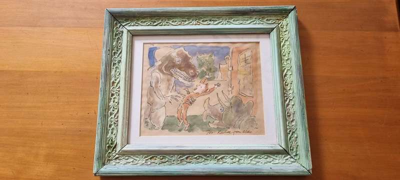 A little boy with dinosaur monsters.Signed and Inscribed by Niki Daly to Reviva Schermbrucker