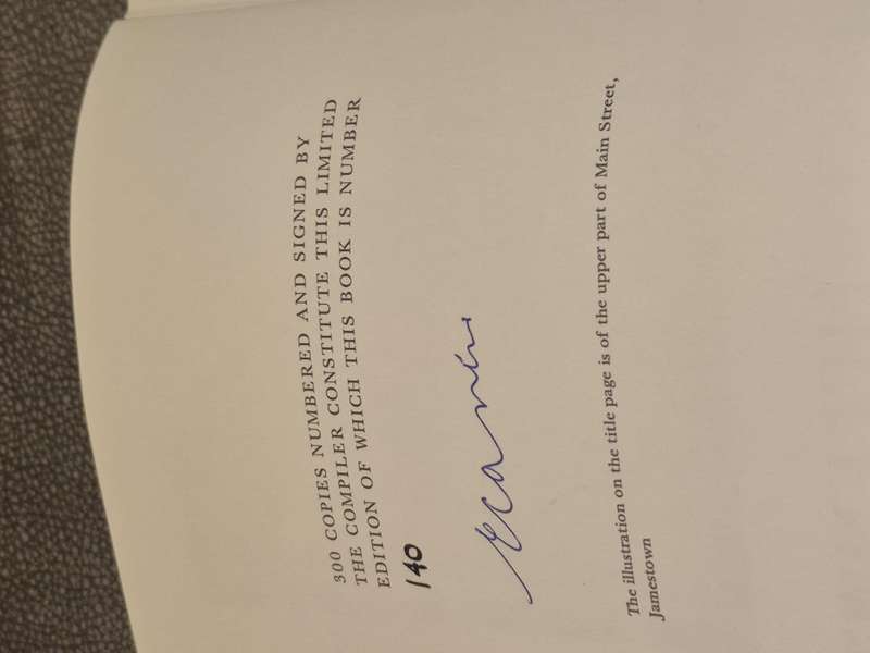 The Dovetons of St. Helena. A Family History. SIGNED NUMBERED 140 OF ONLY 300
