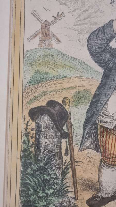 Dreadful Hot Weather. Original Hand Coloured Copper Plate Etching. Gillray, James ( 1757-1815 )