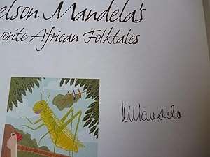 SIGNED by Nelson Mandela. Favorite African Folktales.