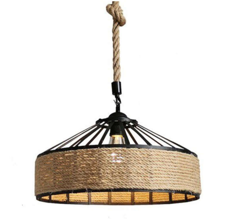 Vintage Rope Pendant Chandelier