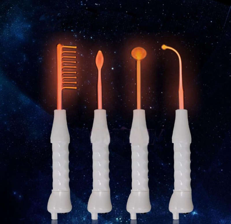 Portable High Frequency Facial Spa Skin Care Beauty Machine Set