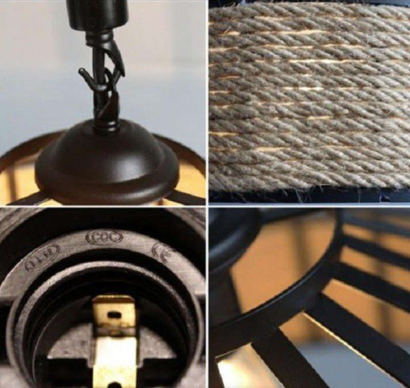 Vintage Rope Pendant Chandelier