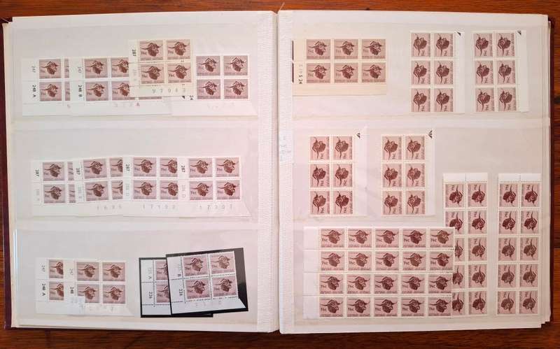 RSA 1st & 3rd Definitives collection of all mint controls in 16pg/32 side lighthouse controls album