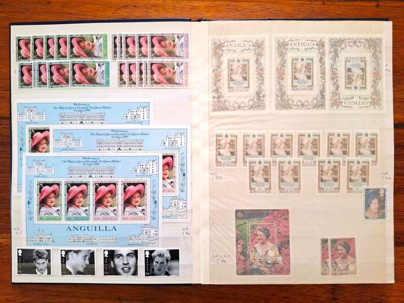 Lovely Royals / Queen Mother's Birthday collection - all Superb Unmounted - in 32 side Stockbook