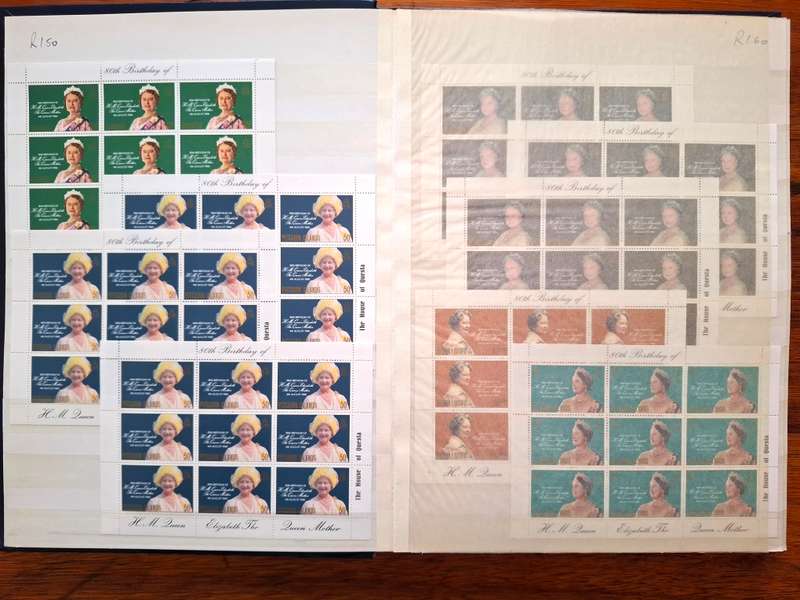 Lovely Royals / Queen Mother's Birthday collection - all Superb Unmounted - in 32 side Stockbook