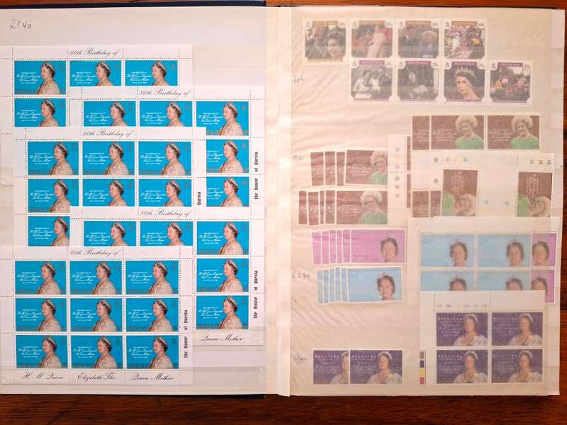 Lovely Royals / Queen Mother's Birthday collection - all Superb Unmounted - in 32 side Stockbook