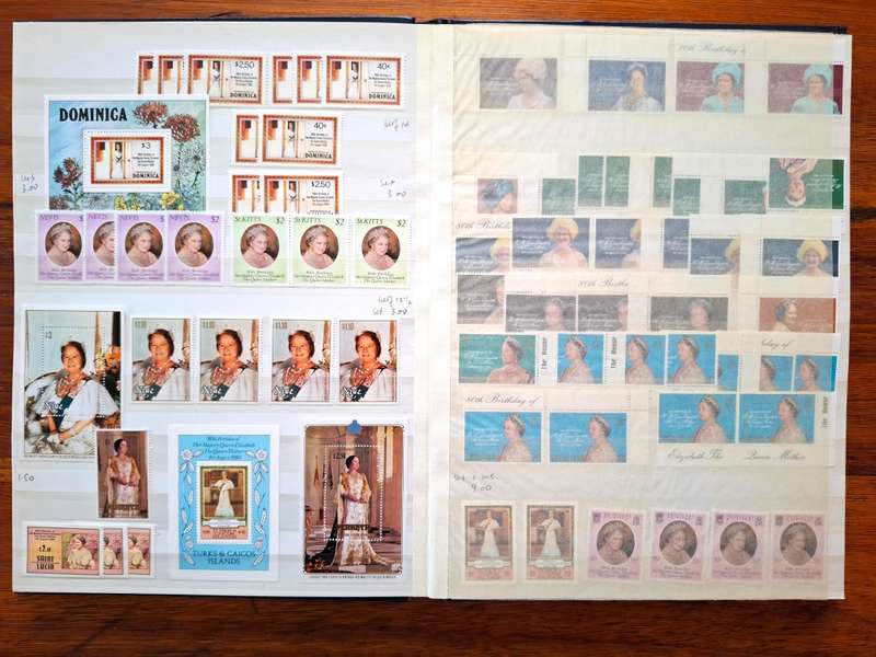 Lovely Royals / Queen Mother's Birthday collection - all Superb Unmounted - in 32 side Stockbook