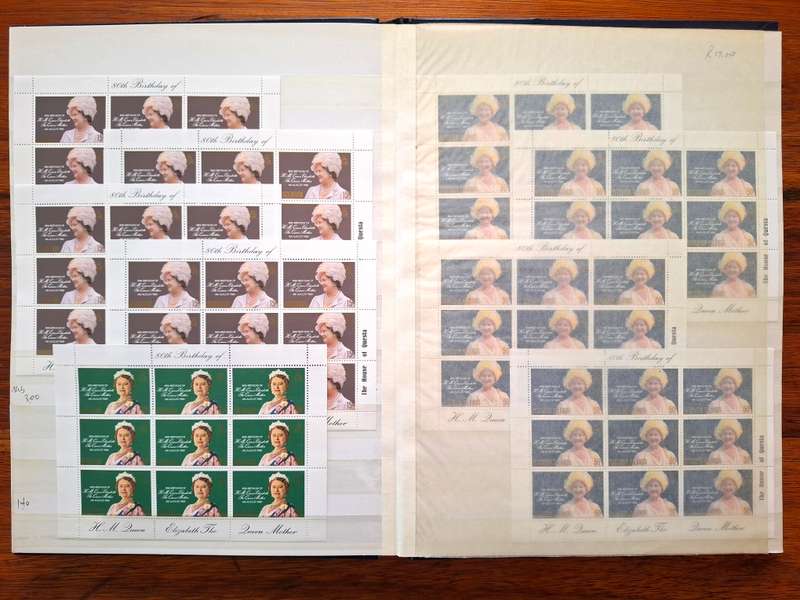 Lovely Royals / Queen Mother's Birthday collection - all Superb Unmounted - in 32 side Stockbook