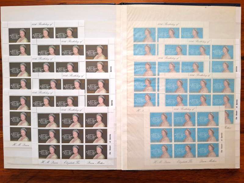 Lovely Royals / Queen Mother's Birthday collection - all Superb Unmounted - in 32 side Stockbook