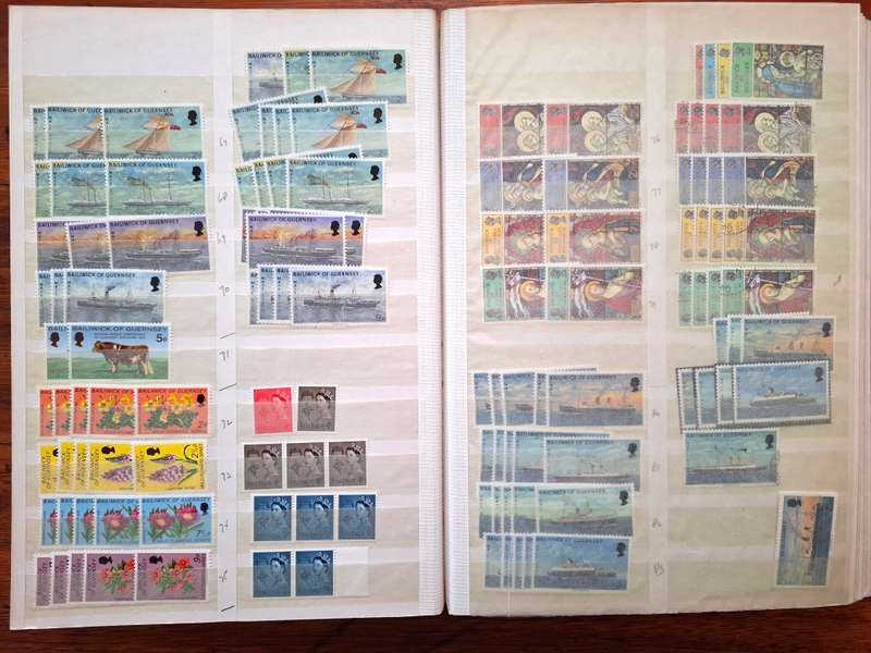 Dealers Bulk Mint Guernsey collection in 16 pg/32 side stockbook - see images - not all shown