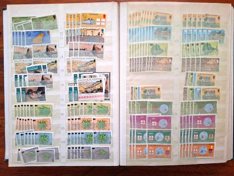 Dealers Bulk Mint Guernsey collection in 16 pg/32 side stockbook - see images - not all shown