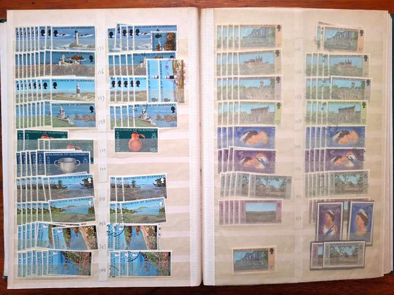 Dealers Bulk Mint Guernsey collection in 16 pg/32 side stockbook - see images - not all shown