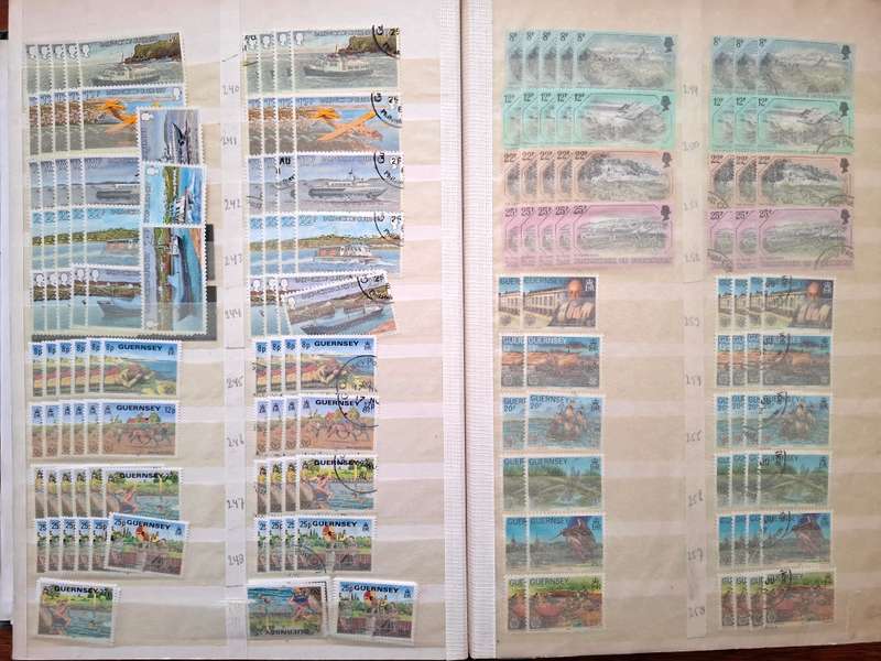 Dealers Bulk Mint Guernsey collection in 16 pg/32 side stockbook - see images - not all shown