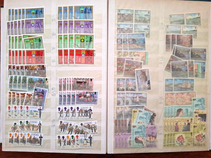 Dealers Bulk Mint Guernsey collection in 16 pg/32 side stockbook - see images - not all shown