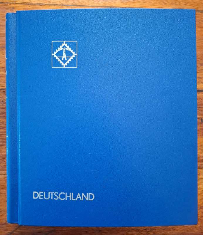 Deutsches Bund 1949 to 1990 Preprinted album mostly complete with used stamps - see images
