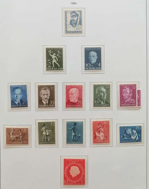 Netherlands 1870 to 1988 nice collection in Importa Pre printed pages album with box
